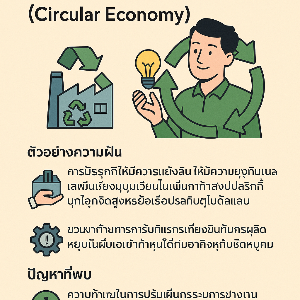 การสร้างธุรกิจที่ยั่งยืนด้วยแนวคิดเศรษฐกิจหมุนเวียน (Circular Economy)